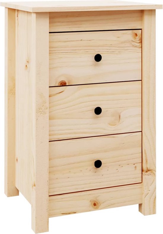 Nachtkastje 40x30,5x40 cm massief grenenhout
