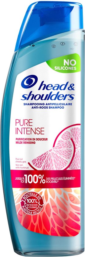 Head & Shoulders Pure Intense Mild Cleansing - Shampooing antipelliculaire - Pack économique 6 x 250 ml
