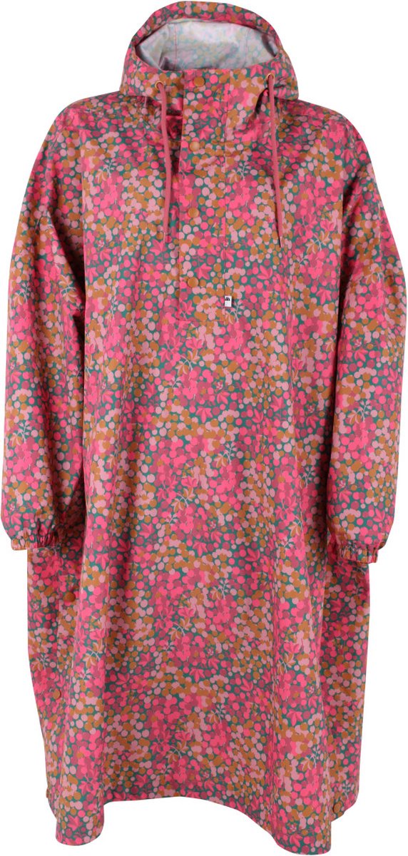 Berrygood Pink regenponcho Danedream Drops rain poncho van Danefae S/M