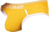 Barcode Berlin Solger Brief Yellow-White - MAAT XL - Heren Ondergoed - Slip voor Man - Mannen Slip