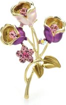 N3 Collecties 2-kleurige emaille lelie bloem broches voor dames unisex