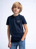 Petrol Industries - Jongens Backprint T-shirt Sungold - Blauw - Maat 176