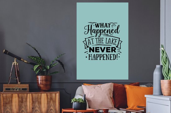 Stickers muraux - Proverbes - Été - Lac - 80x120 cm - Feuille adhésive