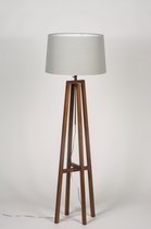 Lumidora Vloerlamp 30549 - LILLE - E27 - Grijs - Hout - ⌀ 45 cm