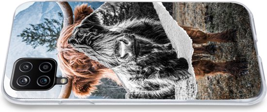 Coque Samsung Galaxy A12 - Scottish Highlander - Vache - Animaux - Siliconen