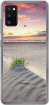 Geschikt voor Samsung Galaxy A41 hoesje - Zonsondergang in een landschap in Nederland - Siliconen Telefoonhoesje