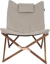 Bol.com Bo-Camp Urban Outdoor collection - Relaxstoel - Bloomsbury - M - Oxford polyester - Beige aanbieding