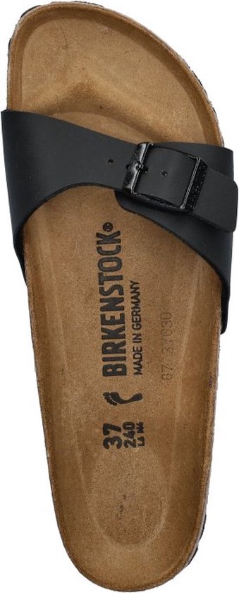 Birkenstock Madrid Dames Slippers Small fit - Black - Maat 39 - Birkenstock