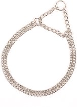 Duvoplus - Halsband Voor Dieren - Hond - Sliphalsband 2 Rijen, Verchroomd 55cm - 1st