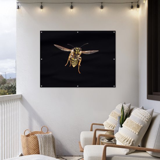 Affiche de jardin Guêpe - Insectes - Portrait - 120x90 cm