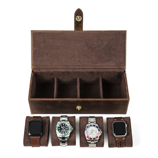 Timezone - Leren horloge doos voor Horloges