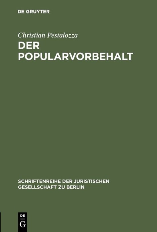 Schriftenreihe der Juristischen Gesellschaft zu Berlin69-Der ... - cover