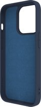 Muvit, Hoesje Geschikt voor Apple iPhone 15 Pro Soft Touch MagSafe-compatibel, Nachtblauw