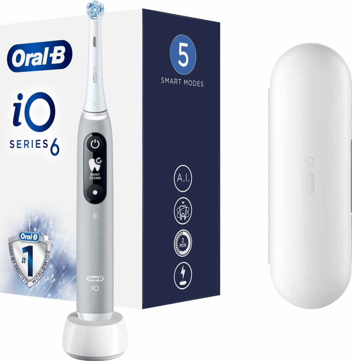 Oral-B Elektrische Tandenborstel iO 6 Opal Grey - Oral B