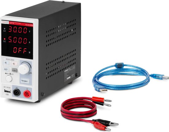 RUZIZAO Alimentation de Laboratoire 30V 5A, Alimentation Stabilisée Réglable avec Encodeur de Précision d'Alimentation Laboratoire Portable avec Affichage LED à 3 Chiffres Mini d'Alimentation Réglable RUZIZAO Alimentation de Laboratoire 30V 5A, Alimentation Stabilisée Réglable avec Encodeur de Précision d'Alimentation Laboratoire Portable avec Affichage LED à 3 Chiffres Mini d'Alimentation Réglable