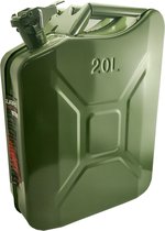 Carguard - Metalen Brandstof Jerrycan 20 Liter Benzine of Diesel - Metaal 20L