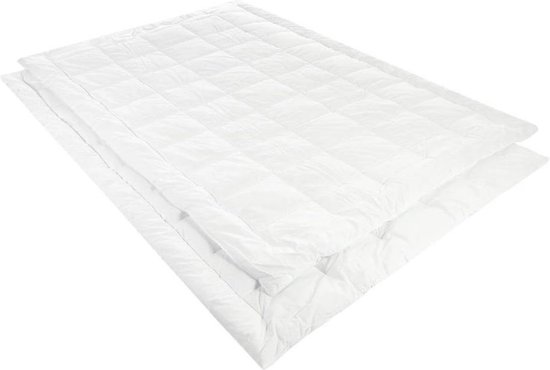 Sleeping Dekbed - Blanc White Effen Katoen - B 200 x L 200 cm - 2-persoons Microvezels/Antihuisstofmijt/Machinewasbaar - 1078-B 200 x L 200 cm