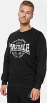 Lonsdale Sweatshirt Badfallister Rundhals Sweatshirt schmale Passform Black/White/Grey-XXL