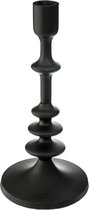 Bougeoir bougie Atmosphera - métal décoratif - bougies de dîner - noir - D12 x H26 cm