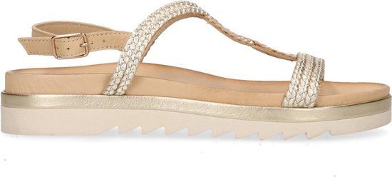 Sacha - Dames - Gouden sandalen met plateau zool - Maat 42 | bol.com