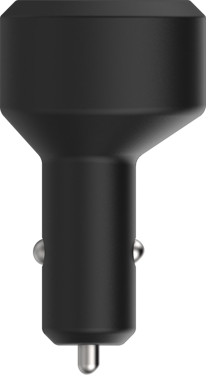 Xqisit Single USB-C Sigarettenplug Autolader 27W - Zwart