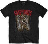 Guns N' Roses - Sketched Cherub Heren T-shirt - L - Zwart