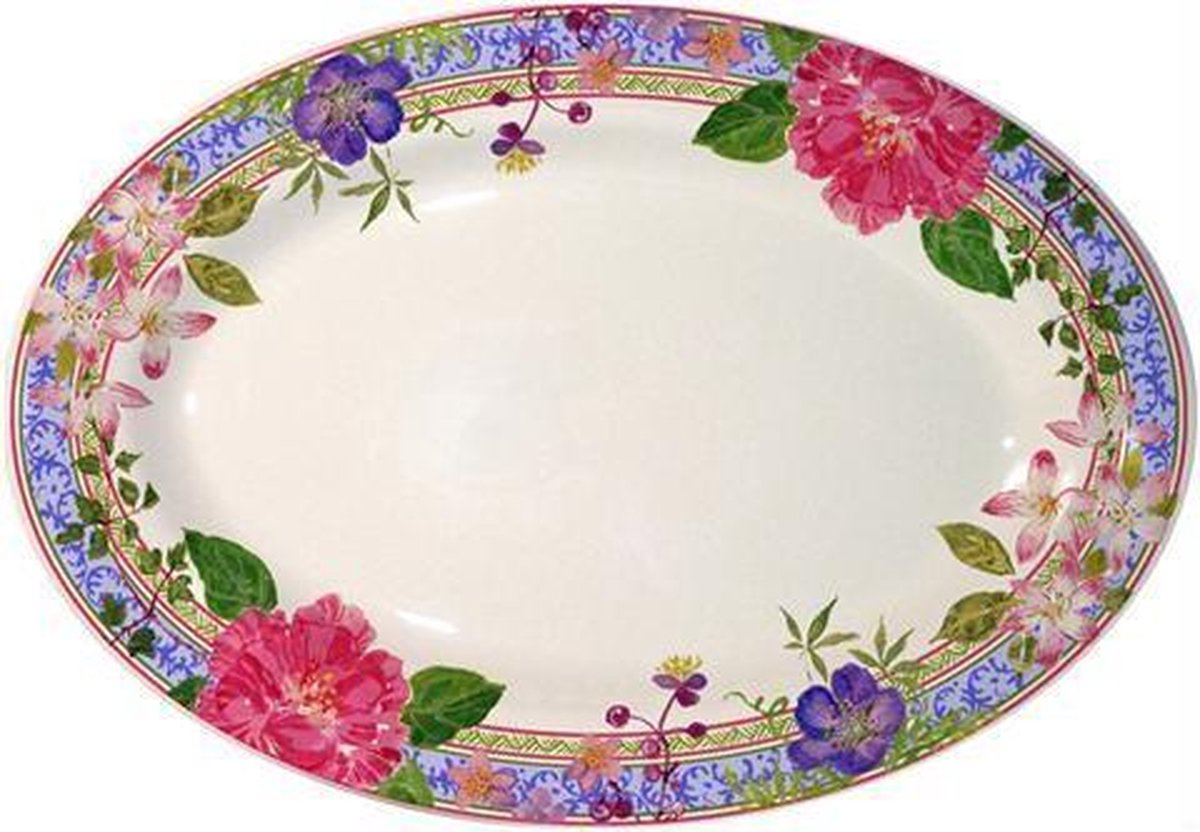 GIEN FRANCE - Millefleurs - Vleesschaal Ovaal 37x26cm