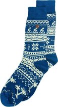 Alfredo Gonzales Sokken Northern Pixels Ski Socks Blauw Maat:XS