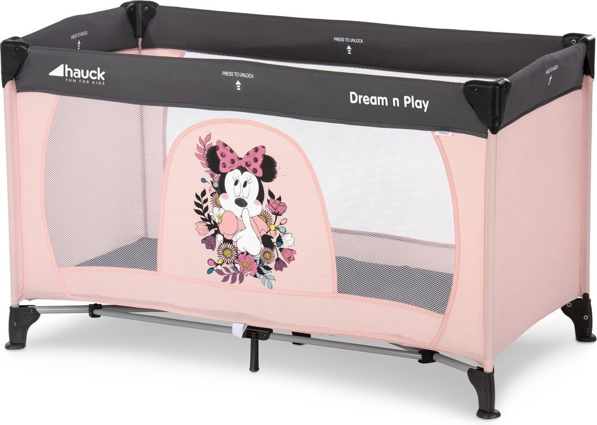 Hauck Dream’n Play - campingbedje 120 x 60 cm - Minnie Sweetheart