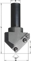 CMT - CNC V-groeffrees 91º met wisselmessen Ø52 mm. S=Ø 20 mm.