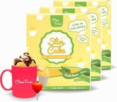 3x SlimCake Citroen • Suikervrij • 80% minder calorieën dan Cupcake Muffin• Koolhydraatarm • Vetarm • Instant en Klaar in 1 minuut!