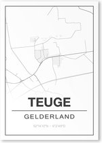 Poster/plattegrond TEUGE - A4