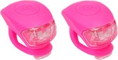Urban Proof UP Siliconen - Fietsverlichtingsset - LED - Pink