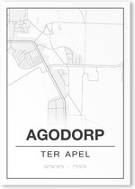 Poster/plattegrond AGODORP - 30x40cm