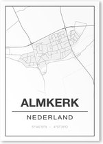 Poster/plattegrond ALMKERK - A4
