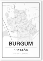Poster/plattegrond BURGUM - A4