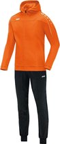 Jako - Hooded Tracksuit Classico Woman - Polyesterpak met kap Classico - 34 - Oranje