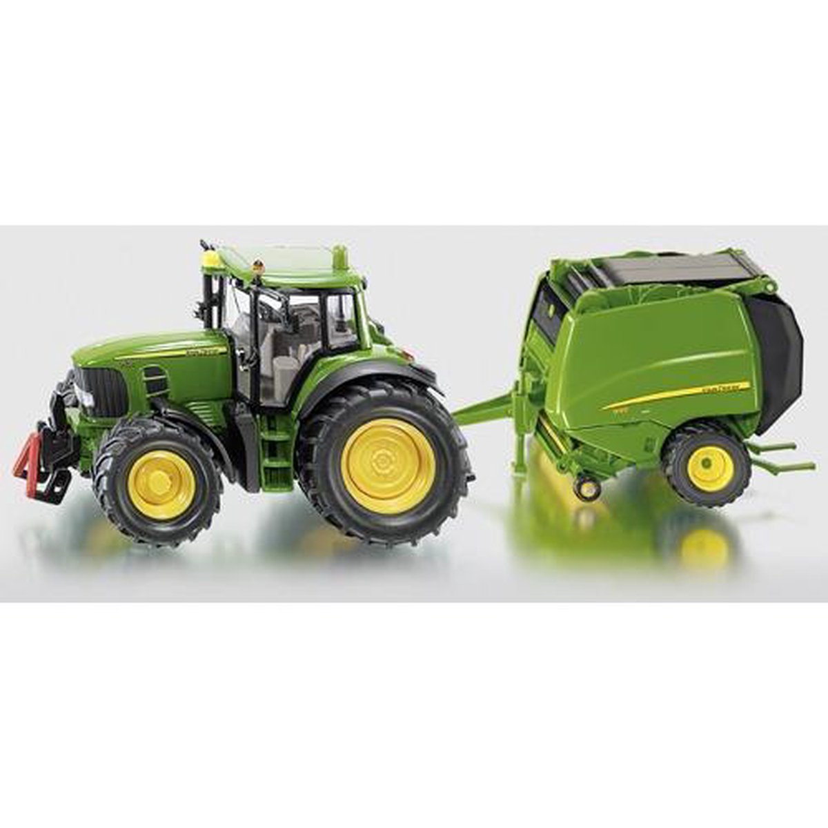 SIKU 1665, John Deere Tractor met Balenpers en 2 hooibalen, metaal/kunststof — afbeelding 10