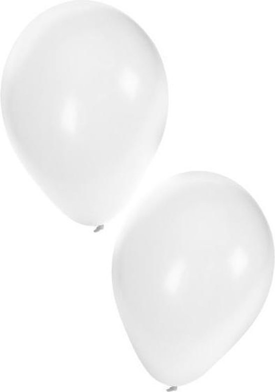 Ballon 50 x wit nr 10