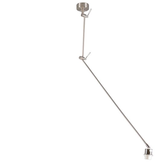 QAZQA blitz - Moderne Verstelbare hanglamp voor boven de eettafel | in eetkamer - 1 lichts - L 1000 mm - Staal - Woonkamer
