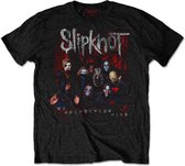 Slipknot Heren Tshirt -M- WANYK Group Photo Zwart