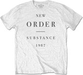 New Order Heren Tshirt -M- Substance Wit