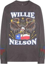 Willie Nelson Longsleeve shirt -M- Texan Pride Grijs