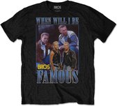 Bros Heren Tshirt -XL- Famous Homage Zwart