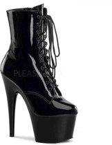 Pleaser Plateau Laarzen, Paaldans schoenen -45 Shoes- ADORE-1020 Paaldans schoenen Zwart