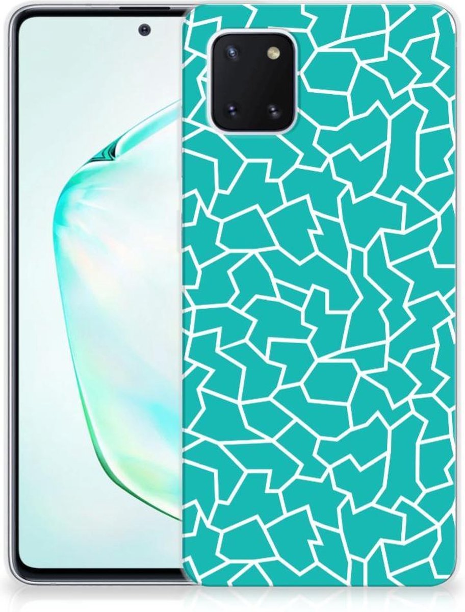 Samsung Galaxy Note 10 Lite Hoesje maken Cracks Blue