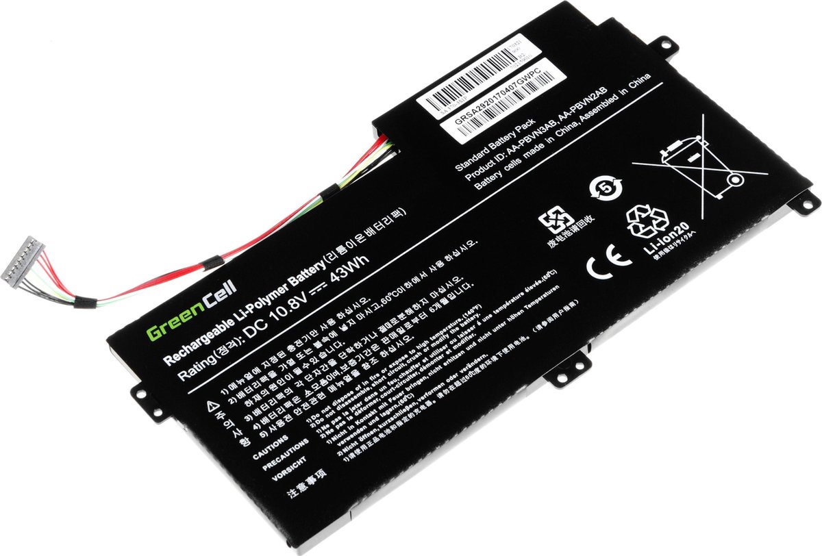 GREEN CELL Batterij voor Samsung 370R 370R5E NP370R5E NP450R5E NP470R5E NP510R5E / 11,1V 3400mAh