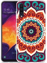 Galaxy A50 Hoesje Retro Mandala - Designed by Cazy