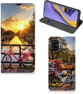Geschikt voor Samsung Galaxy A51 Book Cover Amsterdamse Grachten
