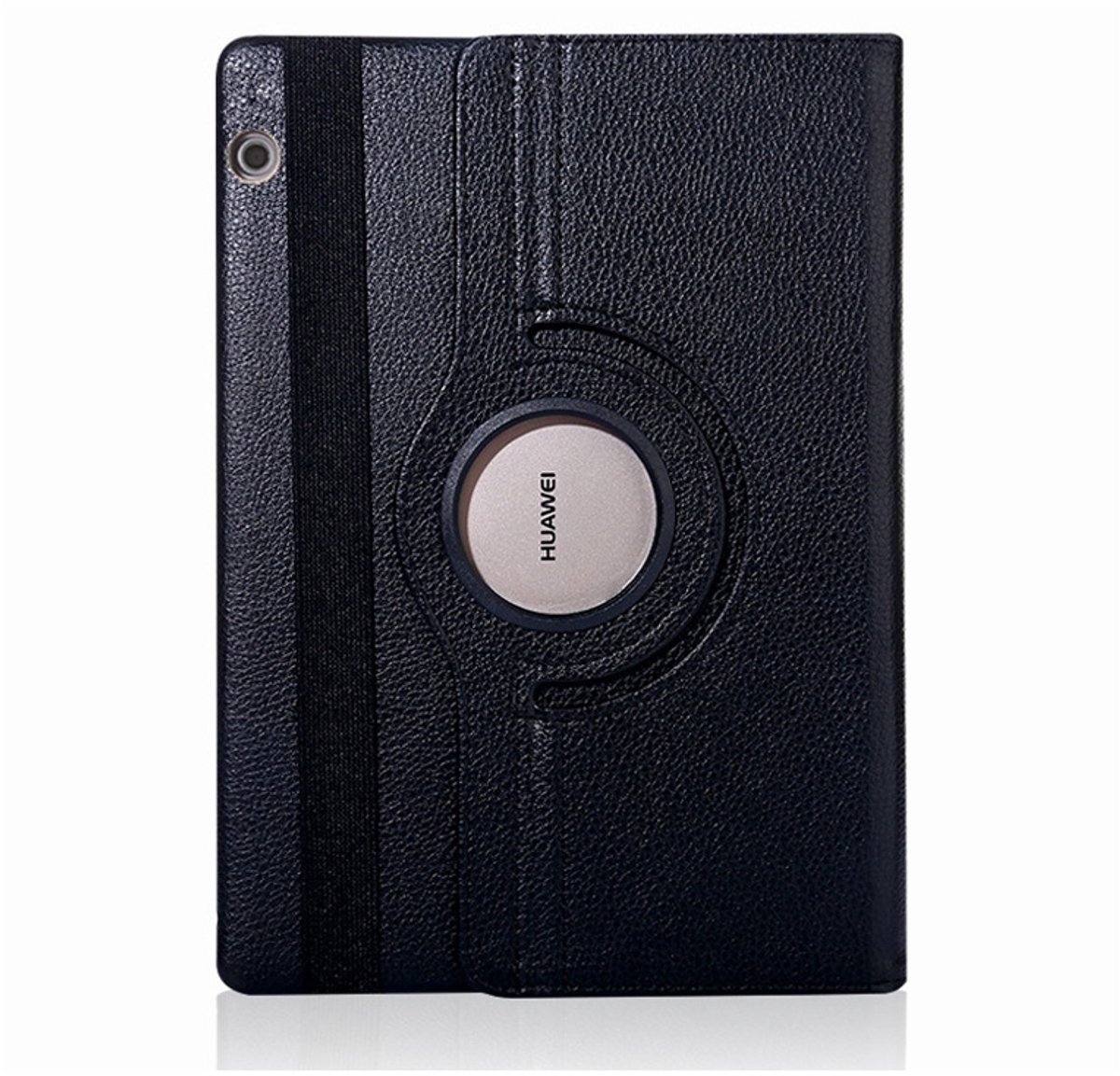 Mobigear Tablethoes geschikt voor Huawei MediaPad T5 10.1 Hoes | Mobigear DuoStand Draaibare Bookcase - Zwart